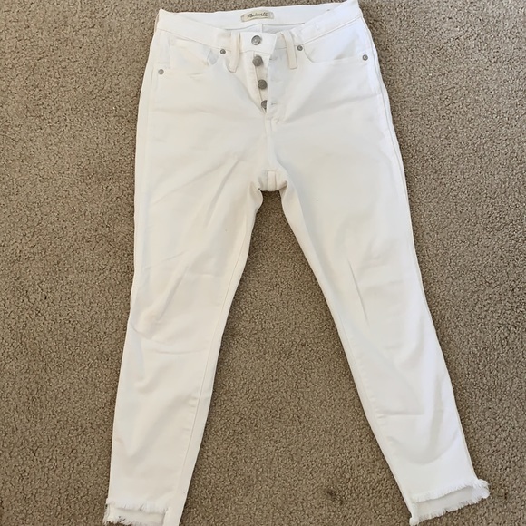 Madewell Denim - Madewell white skinny jeans